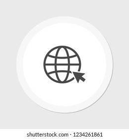 Internet icon vector