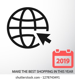 Internet icon vector