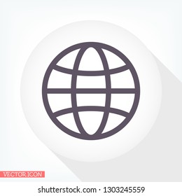 Internet icon vector