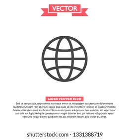 Internet icon vector