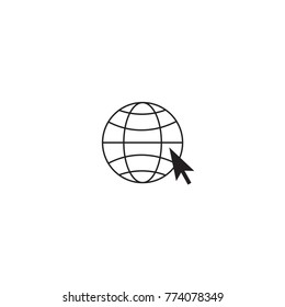 internet icon vector