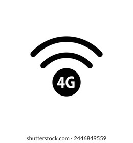 internet icon vector 4G wi fi wifi sign 