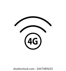 Internet icono Vector 4G wi fi wifi signo 