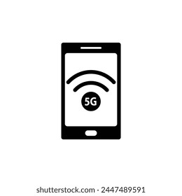 Internet icono Vector 5G wi fi wifi signo 