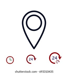 internet icon, vector best flat icon, EPS