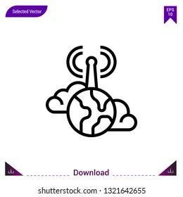internet icon vector . Best modern, simple, isolated, application ,network-sharing icon , logo, flat icon for website design or mobile applications, UI / UX design vector format