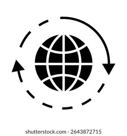 Internet icon vector. Communication illustration sign. Satellite communication symbol. Computer network web icon. WWW symbol design for web and app.