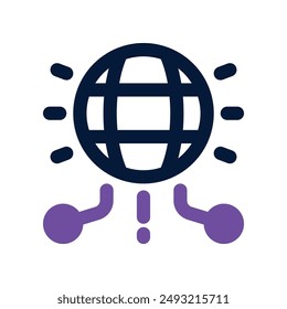 ícono de internet. ícono de Vector de doble tono para tu Sitio web, móvil, presentación y diseño de logotipo.