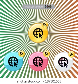 internet icon, vector illustration