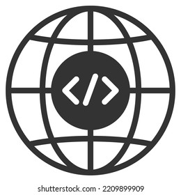ilustración de vector de icono de internet.