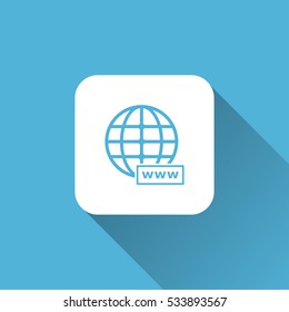 internet icon, vector illustration