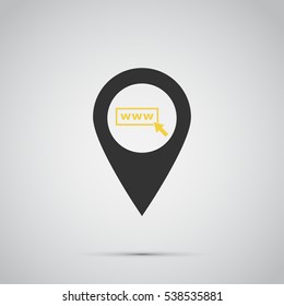 internet icon, vector illustration