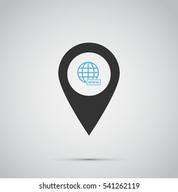 internet icon, vector illustration