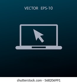 Icono de Internet. ilustración vectorial