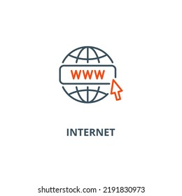 Internet icon vector illustration concept isolated on white background used for web and mobile