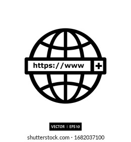internet icon vector illustration logo simple design