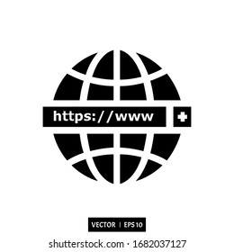 internet icon vector illustration logo simple design