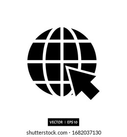 internet icon vector illustration logo simple design