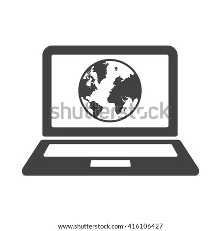 Internet Icon Vector Illustration on the white background.