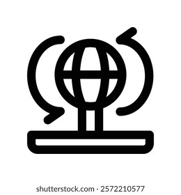 internet icon. vector line icon for your website, mobile, presentation, and logo design.