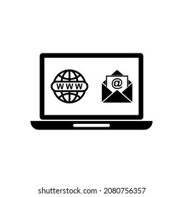 internet icon, internet vector sign symbol