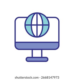 Ícone Internet vetor ilustração de stock