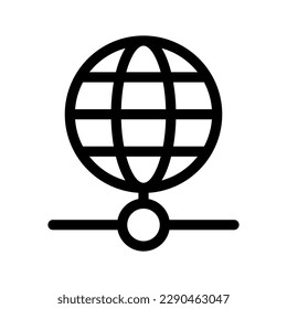 Ilustración de diseño de símbolo de vector de icono de Internet