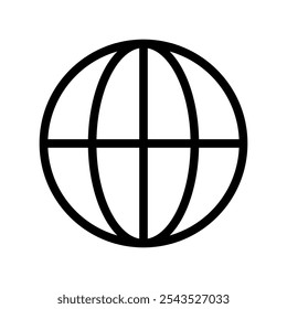 Ilustración de diseño de símbolo de Vector de icono de Internet