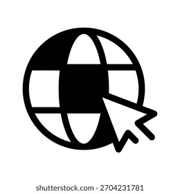 Ilustración de diseño de símbolo de Vector de icono de Internet
