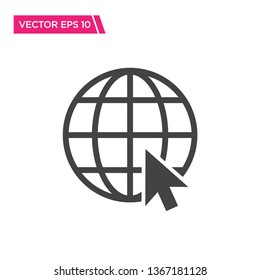 Internet Icon Vector, Vector for Web