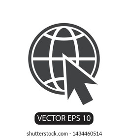 Internet Icon Vector, Vector for Web