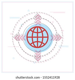 Internet icon.Go to web sign. Internet symbol.