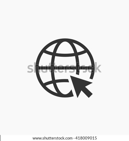 Internet icon.Go to web sign. Internet symbol.