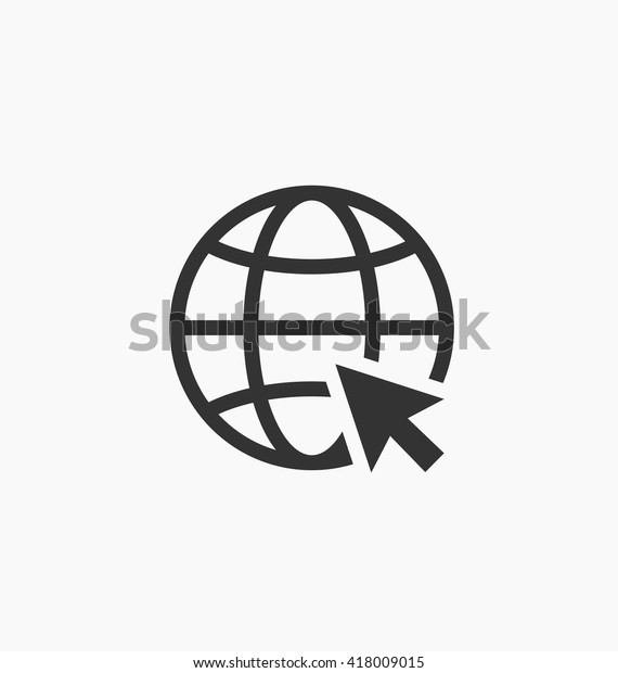 Internet icon.Go to\
web sign. Internet\
symbol.