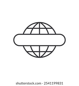 Internet icon. Web sign. Vector Internet symbol. Globe icon. World symbol. Icon world. Globe symbol. Planet Earth. Earth sign. Global network. Start page. Homepage. Search page. Web site. Web design.