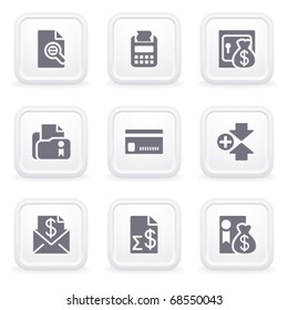 Internet icons on gray buttons 14