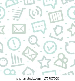 Internet icons pattern