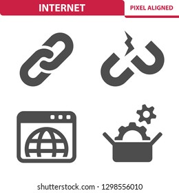 Internet Icons. Professional, pixel perfect icons, EPS 10 format.