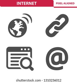 Internet Icons. Professional, pixel perfect icons, EPS 10 format.