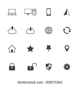 Internet icons set