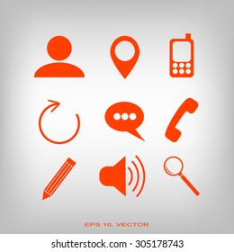 Internet icons set