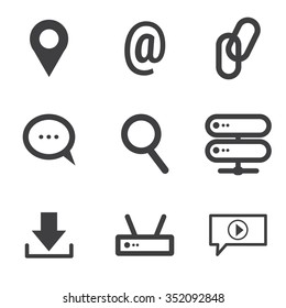 Internet icons set