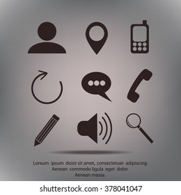Internet icons set