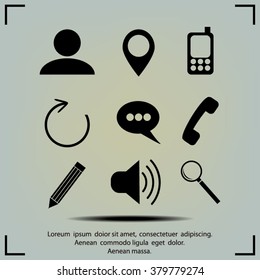 Internet icons set