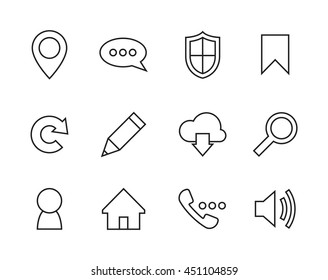 Internet icons set