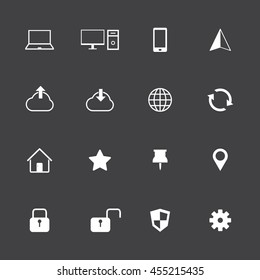 Internet icons set
