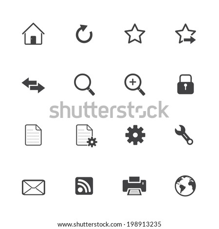 Internet icons set