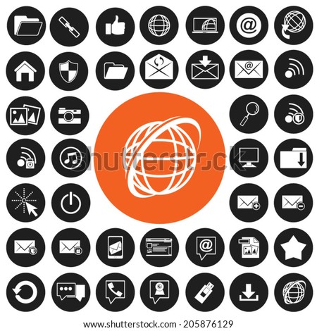 Internet icons set