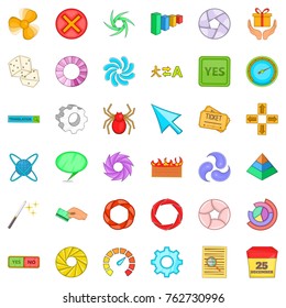 Internet icons set. Cartoon style of 36 internet vector icons for web isolated on white background