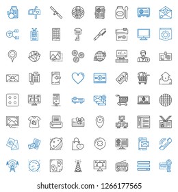 internet icons set. Collection of internet with camcorder, menu, news, vector, antenna, route, moon, phone, smartphone, chat, supermarkets. Editable and scalable internet icons.